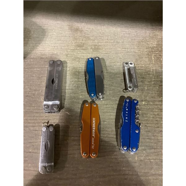 Lot of 6 Leatherman multi tools