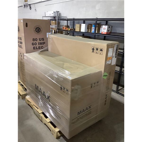 MAAX Fiberglass Shower Base and Wall Kit