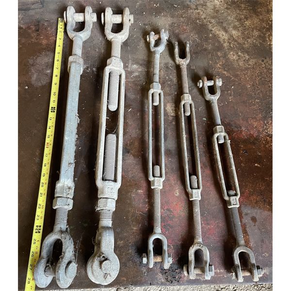 LOT OF 5 - TURNBUCKLES