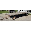 Image 1 : 20 FOOT FLATDECK WAGON ON FARM KING RUNNING GEAR