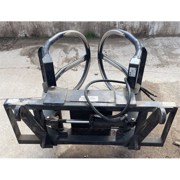 HLA ROUND HYD ROUND BALE GRAPPLER W/ QUICK ATTACH COUPLERS & 15 FEET HOSE