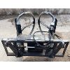 HLA ROUND HYD ROUND BALE GRAPPLER W/ QUICK ATTACH COUPLERS & 15 FEET HOSE