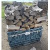 Image 1 : LOT OF SEASONED FIREWOOD- 1 FACE CORD, W/BIN