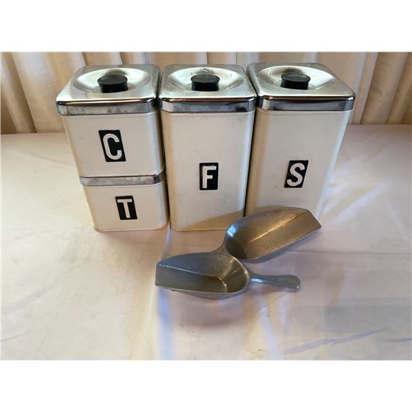 Vintage kitchen containers