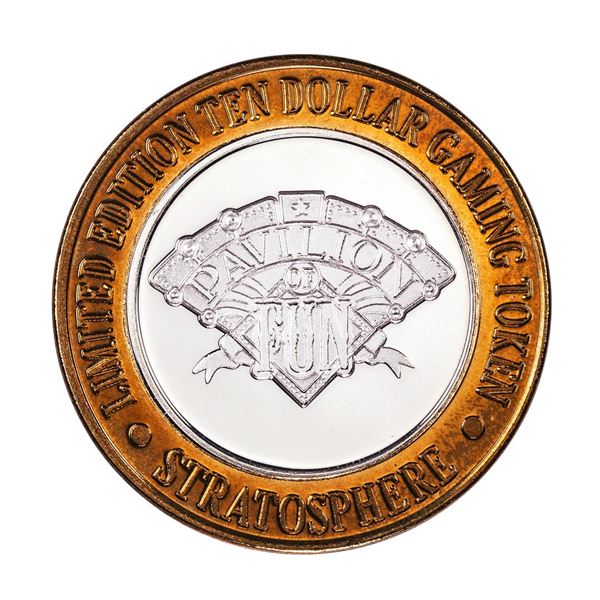.999 Silver Stratosphere Las Vegas, Nevada $10 Casino Limited Edition Gaming Token
