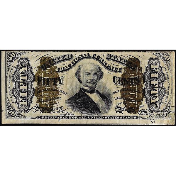 March 3, 1863 Third Issue Fifty Cents Fractional Currency Note