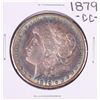 Image 1 : 1879-CC Capped Die $1 Morgan Silver Dollar Coin Amazing Toning