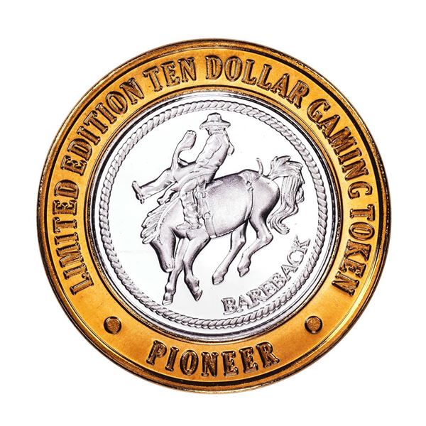 .999 Fine Silver Pioneer Laughlin, Nevada $10 Limited Edition Gaming Token