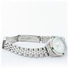 Image 7 : Rolex Ladies Stainless Steel Mother Of Pearl Diamond Emerald Datejust Wristwatch