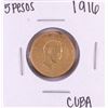 Image 1 : 1916 Cuba 5 Pesos Gold Coin