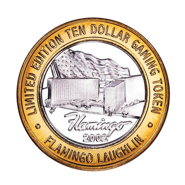 .999 Fine Silver Flamingo Laughlin, Nevada $10 Limited Edition Gaming Token