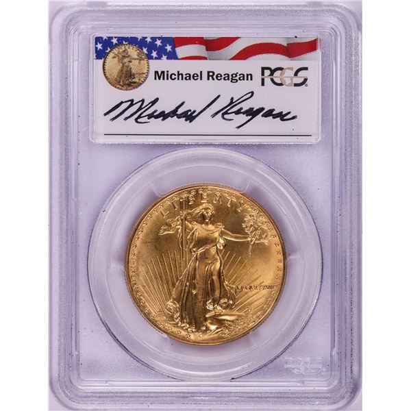 1987 $50 American Gold Eagle Coin PCGS MS69 Michael Reagan Signature