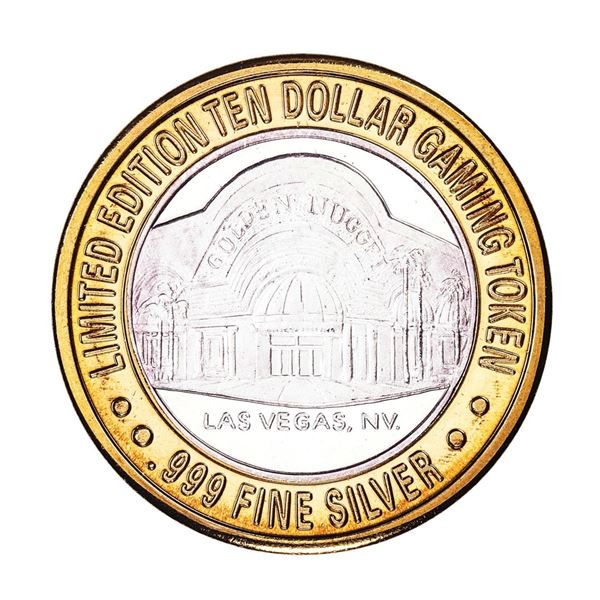 .999 Silver Golden Nugget Las Vegas $10 Casino Limited Edition Gaming Token
