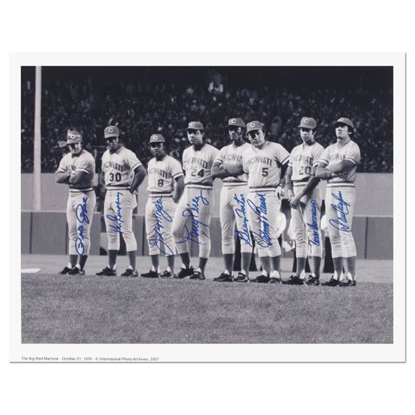"Big Red Machine Line-Up" Is A Signed Lithograph