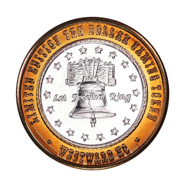 .999 Silver Westward Ho Casino Las Vegas $10 Casino Limited Edition Gaming Token