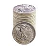 Image 2 : Roll of (20) 1942-1945 Walking Liberty Half Dollar Coins