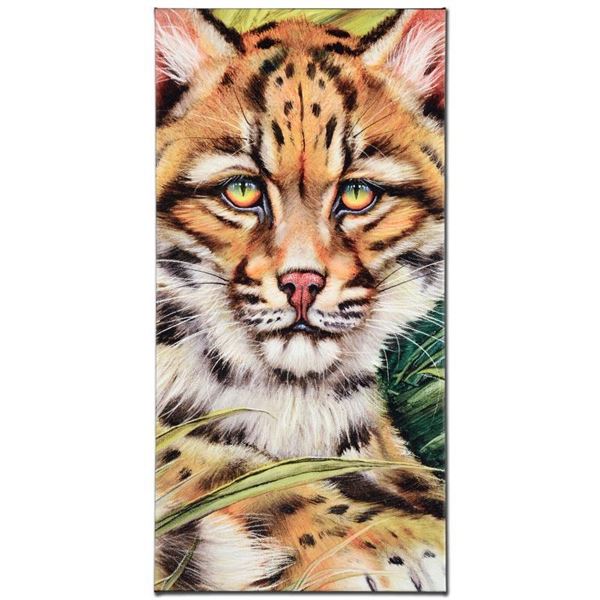 Martin Katon "Ocelot Eyes" Limited Edition Giclee On Canvas