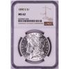 Image 1 : 1890-S $1 Morgan Silver Dollar Coin NGC MS62