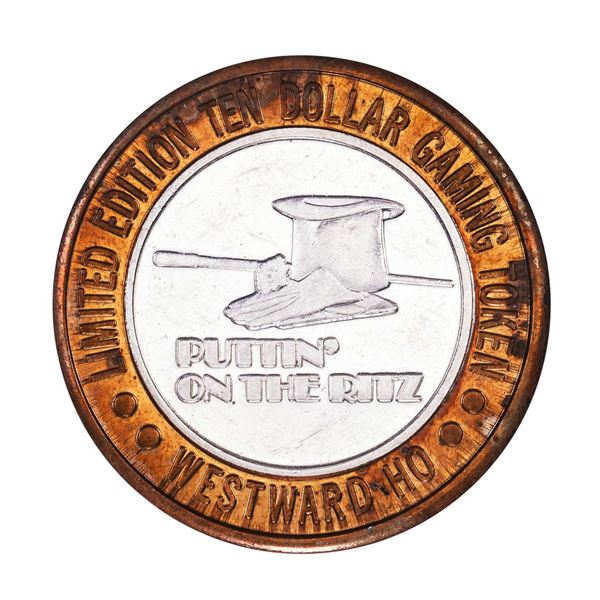 .999 Silver Westward Ho Casino Las Vegas $10 Casino Limited Edition Gaming Token