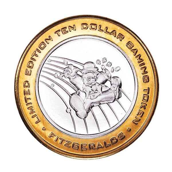 .999 Silver Fitzgerald's Casino & Hotel Reno, Nevada $10 Limited Edition Gaming Token