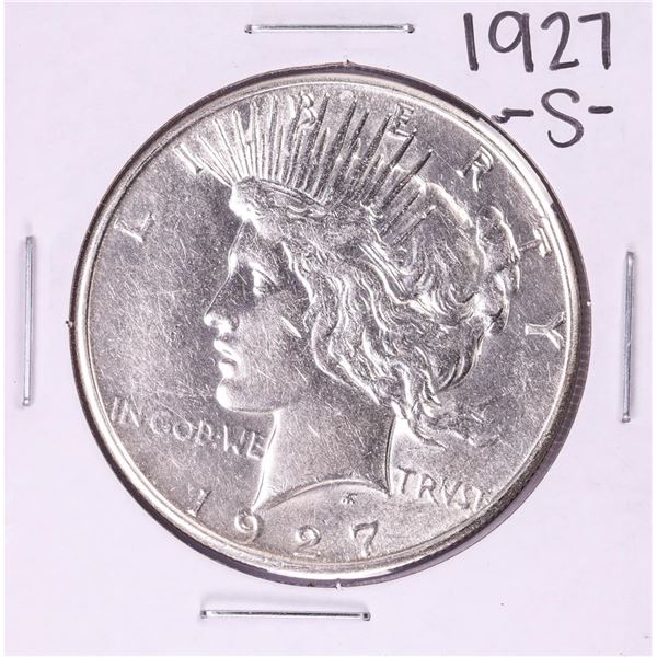 1927-S $1 Peace Silver Dollar Coin