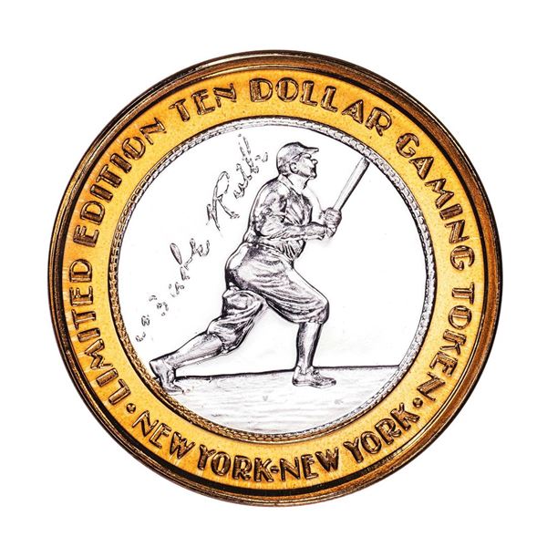 .999 Fine Silver New York New York Las Vegas, Nevada $10 Limited Edition Gaming Token