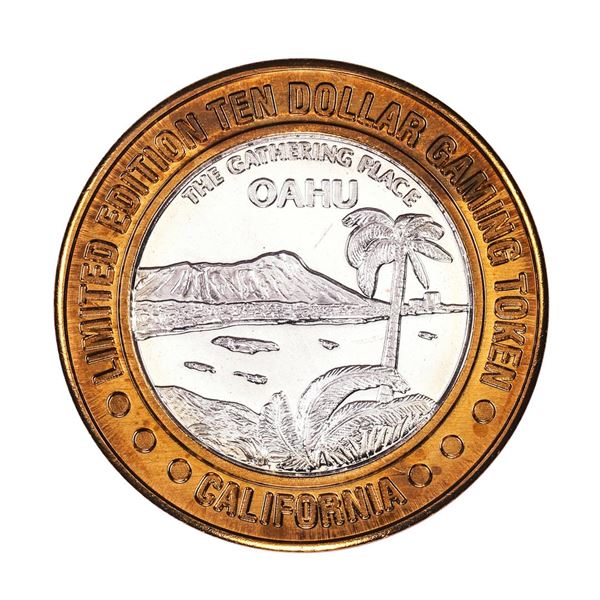 .999 Silver California Hotel Las Vegas Nevada $10 Casino Limited Edition Gaming Token