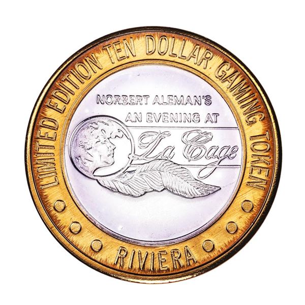 .999 Silver Riviera Hotel & Casino Las Vegas $10 Casino Limited Edition Gaming Token
