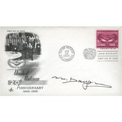 Moshe Dayan Signed First Day Cover.