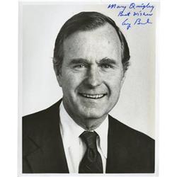 President George H. W. Bush Signed Photograph.