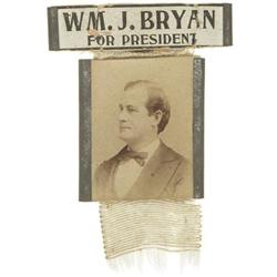 W. J. Bryan Campaign Badge.