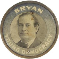 W.J. Bryan Young Democracy Celluloid.