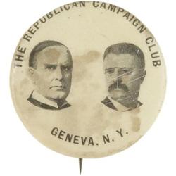 Republican McKinley & Roosevelt Jugate Pin.