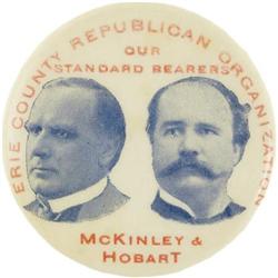 1896 Erie County Jugate for McKinley & Hobart.