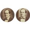 Image 1 : Two 2 1/4" Minty W.J. Bryan Sepia Pinbacks.