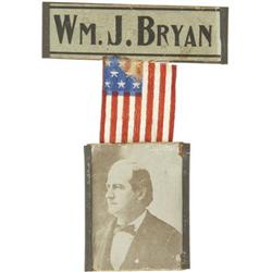 W. J. Bryan Campaign Badge.