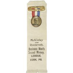 1900 York, PA McKinley & Roosevelt Ribbon.