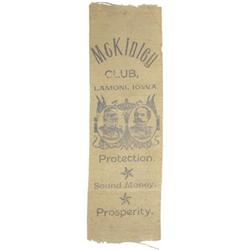 McKinley & Hobart: Jugate Iowa Ribbon