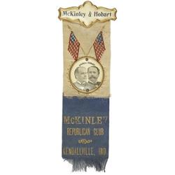 McKinley & Hobart Republican Club Ribbon