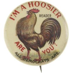 1896 Indiana Hoosier W.J. Bryan Pin.