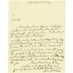 Lord George Germaine Autograph Letter Signed.