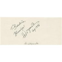 Hildegarde Autograph