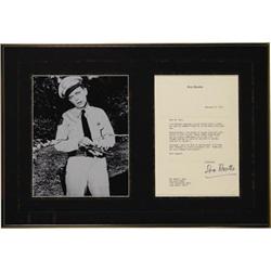 Don Knotts Signed Letter