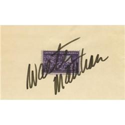 Walter Matthau Autograph