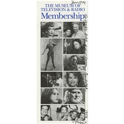 Joyce Randolph Signed Brochure