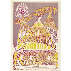 Buffalo Springfield Avalon Ballroom Concert Post