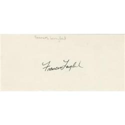 Frances Langford Autograph