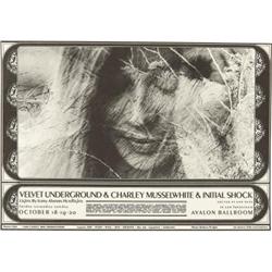 Velvet Underground Avalon Ballroom Concert Poste