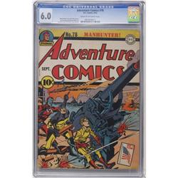 Adventure Comics #78 (DC, 1942) CGC FN 6.0 Cream
