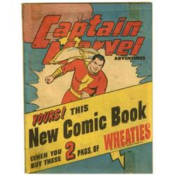 Captain Marvel Wheaties Premium #nn File Copy